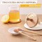 Honey Pot - Honey Jar and Dipper Set - Glass Honey Jar with Dipper - Honey Dipper Stick and Jar Set - Glass Honey Dispenser No Drip - Honey Container with Dipper- 2 Wooden Honey Dippers - 13 Oz